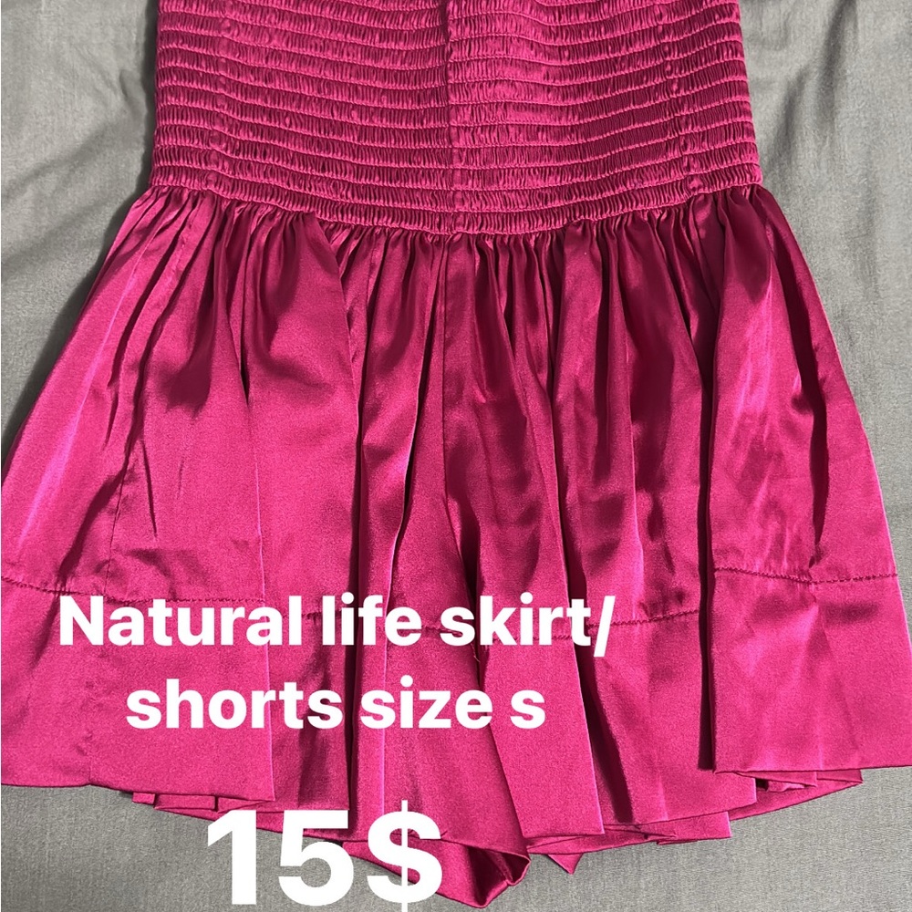 Pink natural life Skirt Shorts size small